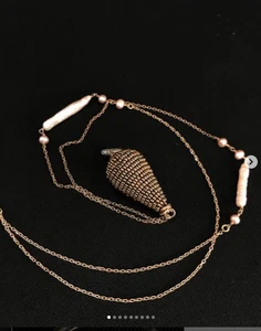 Eine wunderschöne, zarte Silberkette mit Naturperlen. 925 Sterling Silber, - Bild 1 von 9