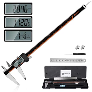 Calibrador Digital 12 Pulgadas Acero LCD Conversion Pulgadas MM Para Joyeria DIY - Bild 1 von 12