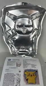 PIKACHU Aluminum Cake Pan Pokemon Wilton #2105-37 w Decorating Instructions 1998 - Picture 1 of 5