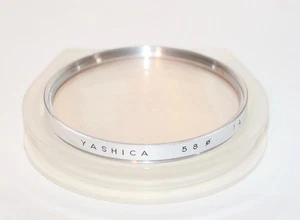 Yashica Original 58mm Chrome Ring 1A Filter Made In Japan Nice Free USA Shipping - Picture 1 of 1