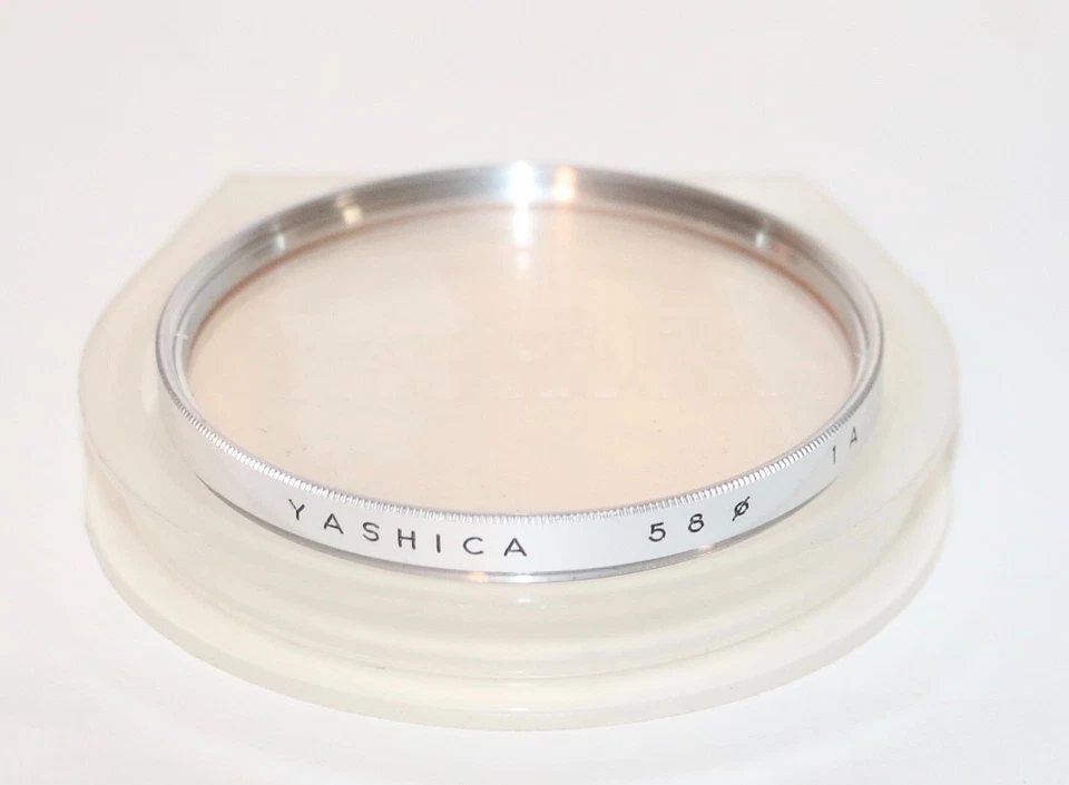 Yashica Original 58mm Chrome Ring 1A Filter Made In Japan Nice Free USA Shipping - Image 1 of 1