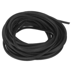Silicone Foam Seal Strip 3.2mm (0.13") Diameter 5.5m (18.04ft) Long Black - Picture 1 of 7
