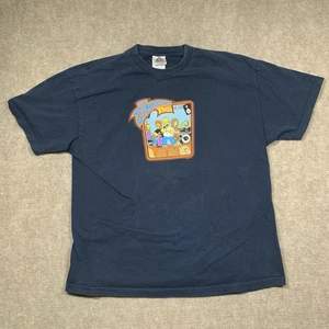 Camiseta Phish Los Simpson 2002 para hombre 2XL XXL azul manga corta vintage - Imagen 1 de 11