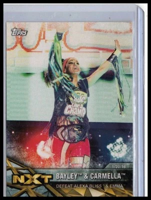 2017 Topps WWE Women's Division #NXT-11 Bayley/Carmella NXT Matches and Moments - Image 1 of 2
