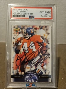 2005 Upper Deck Legends #LS-FL Floyd Little Auto PSA COA - Picture 1 of 2