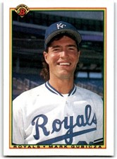 1990 Bowman Baseball Card Mark Gubicza Kansas City Royals #363