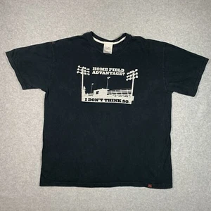 Vintage Nike Air Home Field Advantage Black T-Shirt Men’s Size XXL Silver Tag - Imagen 1 de 12