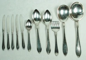 VINTAGE PRIMA NYSILVER N.S.ALP.12 SILVERPLATE SWEDEN 11 PIECES - Picture 1 of 3