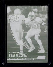 1999 TOPPS STADIUM CLUB FOOTBALL PRINTING PLATE YELLOW 1/1 PETE MITCHELL #182