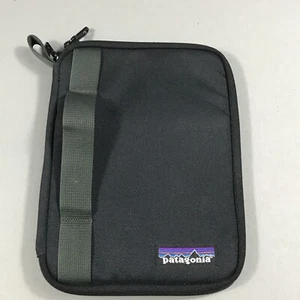 Custodia nera Patagonia 9” x 6,5” zip libro diario da campo iPad Kindle custodia tablet - Foto 1 di 7
