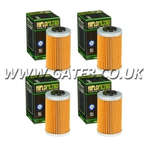 4 x HIflofiltro Premium Oil Filters To Fit KTM 500 EXC EXC500 2012-2016 HF655 - Picture 1 of 3