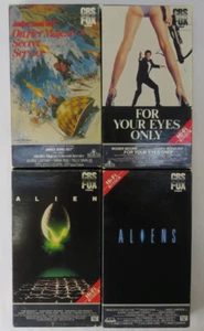 Vintage VHS Bundle Alien, Aliens, 007 For Your Eyes Only & Majesty's Secret Serv - Picture 1 of 10