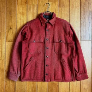 Used 50s Woolrich Mackinaw Jacket, Size 16 (L), Red Wool, Vintage, Good Conditio - Picture 1 of 9