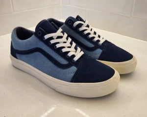 Vans X J Crew UNRELEASED SAMPLE Old Skool Suede Dress Blue Blanc Mens Size 9 - Picture 1 of 14