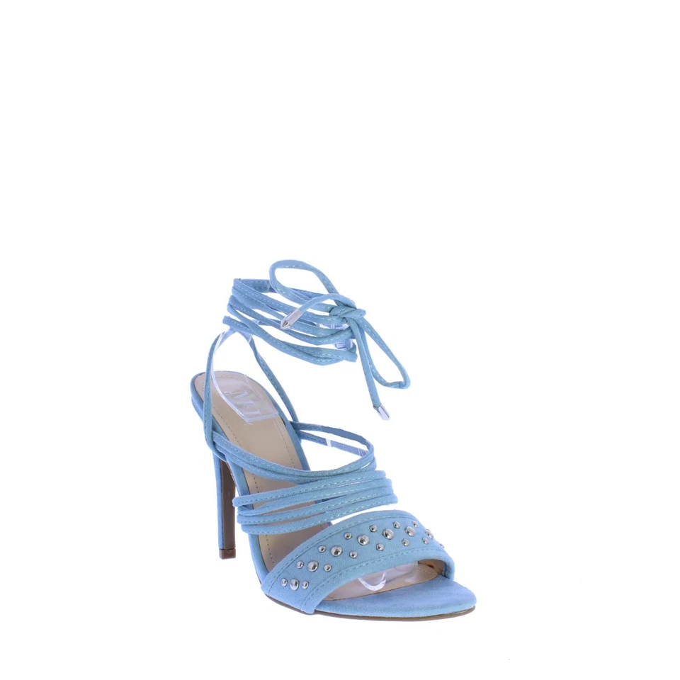 Sandalia con cordones M&L Honeypeach-22 para mujer en azul talla 9 Foto 1 de 4