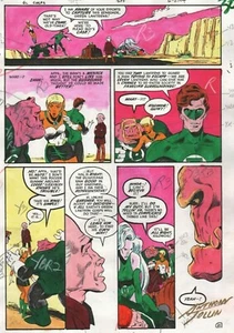 CORPO LANTERNA VERDE #207 PRODUZIONE COLORI ARTE FIRMATO ANTHONY TOLLIN pg 21 COA - Foto 1 di 2