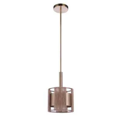 CRAFTMADE Kensey 60-Watt 1-Light Satin Brass Finish Dining/Kitchen Mini Pendant - Image 1 of 3