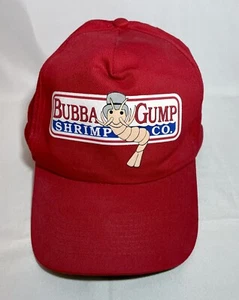 Bubba Gump Shrimp Co. Hat Cap Baseball Snap Back Red Snapback Forrest Gump - Picture 1 of 7