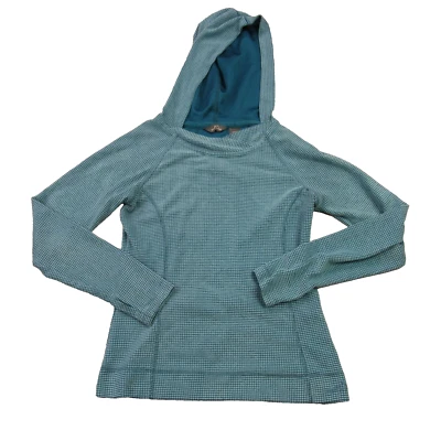 Eddie Bauer 连帽衫女式小号长袖蓝色连帽套衫 — 第 1/4 张图片