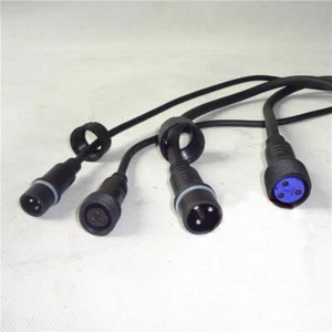 1PC 2M Outdoor Waterproof LED Par Can Power Cable W/ DMX cable Stage Disco Party - Picture 1 of 7