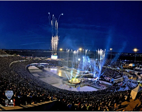 Colorado Avalanche vs Los Angeles Kings 2020 Stadium Series Pre-Game 11x14 Photo Cover