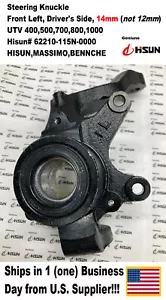 Steering Knuckle, Left Front Drivers Side, 14mm, UTV,400,500,700,800,HISUN - Foto 1 di 8