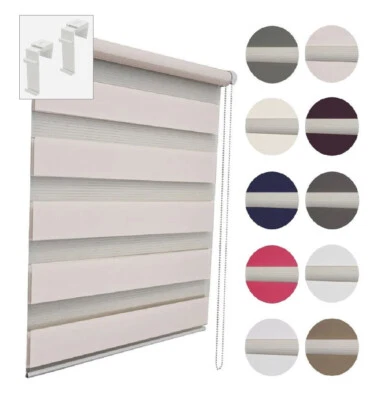 Doppelrollo Klemmfix ohne Bohren Klemm Duo Rollo Fenster Tür Sonnenschutz Innen - Bild 1 von 4