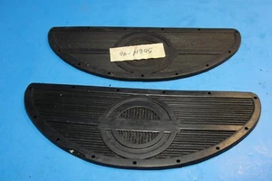 (2) Vintage Harley Davidson Black Floorboard Pads Panhead, Knucklehead, Flathead - Foto 1 di 7