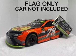 2017 Champion Martin Truex Jr NASCAR 1/24 Champ Flag Display NO Diecast INCLUDE - Picture 1 of 1