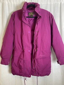 VTG Eddie Bauer Pink Puffer Gore-Tex Coat Women’s Size S - Picture 1 of 10