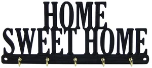 Home Sweet Home Key Rack Hanger Holder Entryway Organizer Hooks Decor Five Hooks - Picture 1 of 5