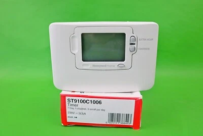 Honeywell 7 Day 1 Channel Timer 3 On/Off per Day ST9100C1006 - Image 1 of 4