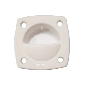 Poignée Anneau Cuvette En Nylon Plastique Blanc 58mm x 58mm - Bild 1 von 5