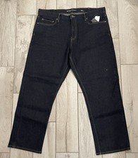 Banana Republic Straight Fit Jeans Adult 38x30 (39" Waist) Blue Dark Wash Men's