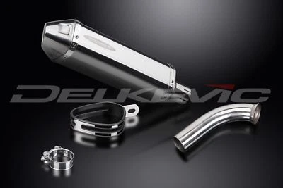 Delkevic 13" Stainless Tri-Oval Stubby Muffler - BMW F800S/ST - 06-14 Exhaust - Image 1 of 2