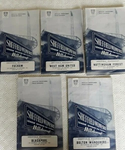 Sheffield Mittwoch Heimprogramme 1963-64 ~ Sie wählen Gegner portofrei - Bild 1 von 6