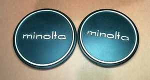 used vintage Minolta 57mm and 54mm Metal Front Lens Cap - Picture 1 of 10