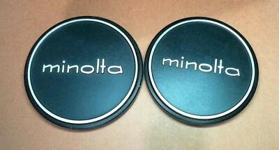 used vintage Minolta  57mm and 54mm Metal Front Lens Cap - Image 1 of 4