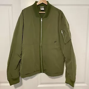 Nike Sportswear Essentials Bomber Jacket Green Lined DD4714-326 Men’s Size XL - Picture 1 of 5