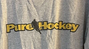 PURE HOCKEY Gray T Shirt Jr Teen Size L - Picture 1 of 3