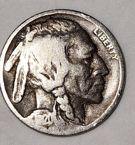 1920 Buffalo Nickel 5 Cent Coin Rare (circulated) Cover