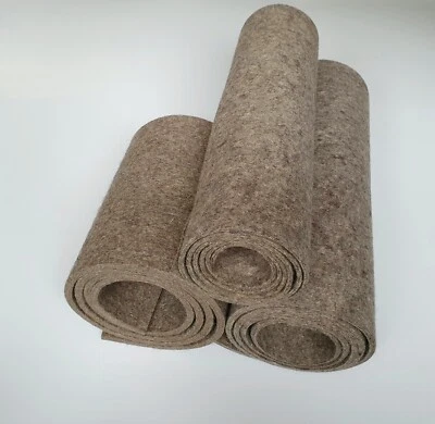 Grauer Filz FILZSTÜCKE - 1 KG , 100% Schurwolle Wollfilz Natur 2 3 4 5 6 8 10 mm - Bild 1 von 2