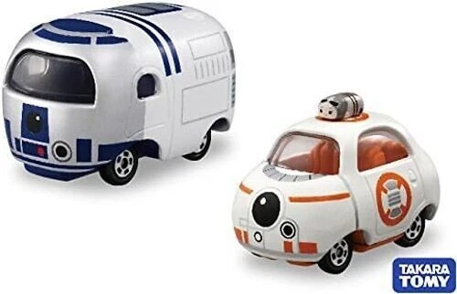 Original Tomica Star Wars Star Cars Tsum Tsum BB-8 & R2-D2 Japan - Image 1 of 3
