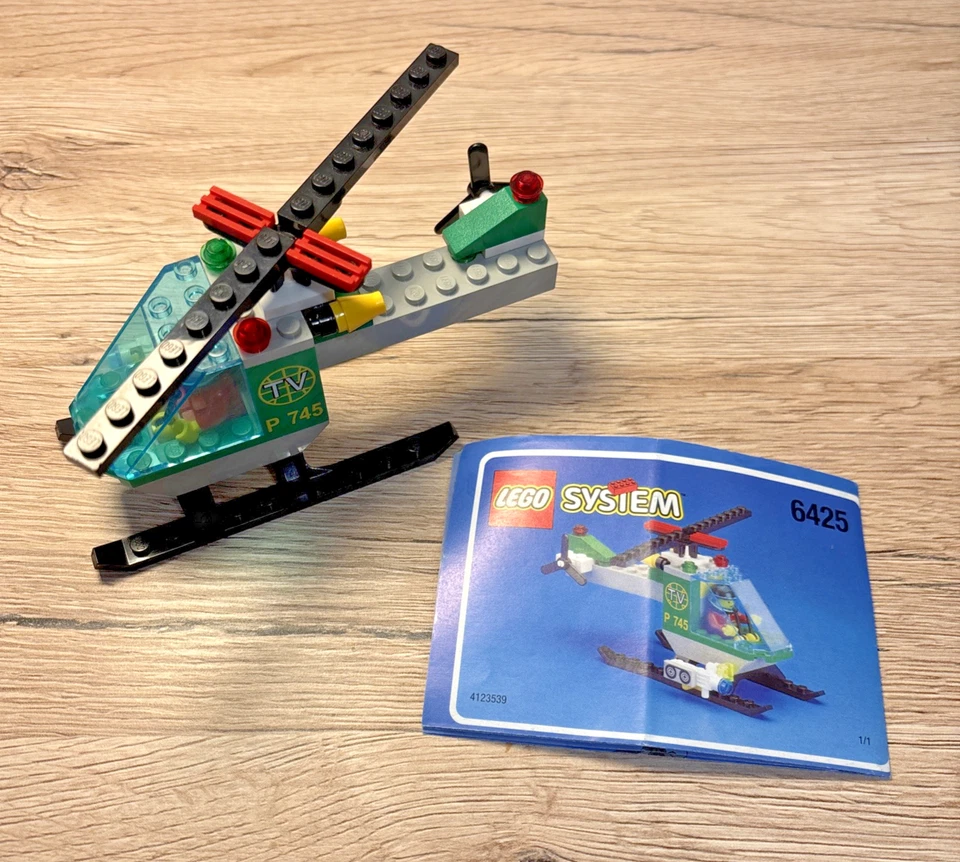 Lego System: TV-Hubschrauber (6425) gebraucht, guter Zustand ohne OVP - Bild 1 von 4