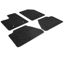 Fits 07-13 Ford Edge Sedan 4DR Front & Rear Floor Mats Carpet BLACK Nylon 4PCS