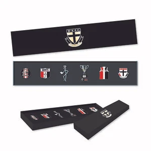333479 ST KILDA SAINTS AFL TEAM SET OF 6 PIN COLLECTION SET IN PRESENTATION BOX - Foto 1 di 2