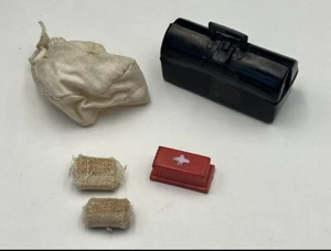 Vintage 1964 Gl Joe Rare MD Doctor Bag First Aid Kit Hasbro Medic Red Box Splint - Picture 1 of 22