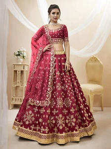 New Launching Silk Lehenga Choli With Fancy Dupatta For Party & Wedding Wear - Picture 1 of 5