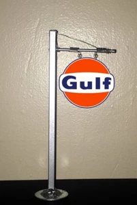 METAL O SCALE 1:48 1:18 GAS SERVICE STATION POLE SIGN LAYOUT DIORAMA GG1 - Picture 1 of 1