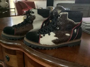 Vintage Michel Jordi Geneve Ethno Cow Boots Spirit of Switzerland Damen EU39 US8 - Bild 1 von 9